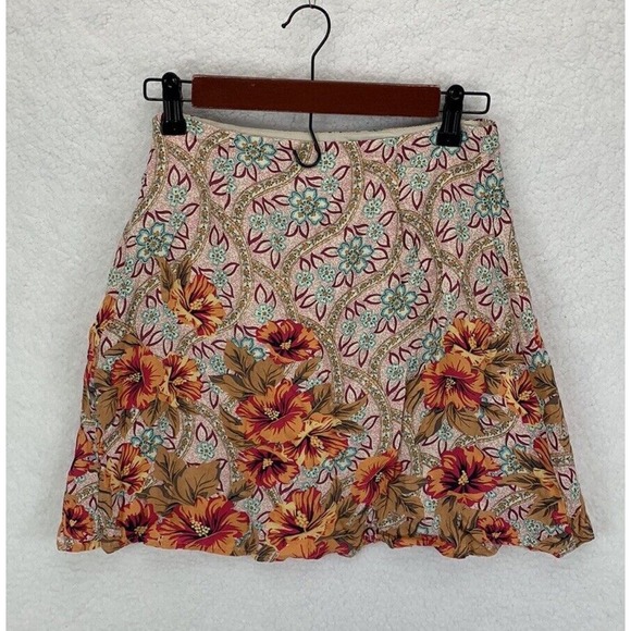 Paper Heart Floral Skirt Women’s Size 4 Multicolor Lightweight Casual Boho Print - Picture 9 of 11